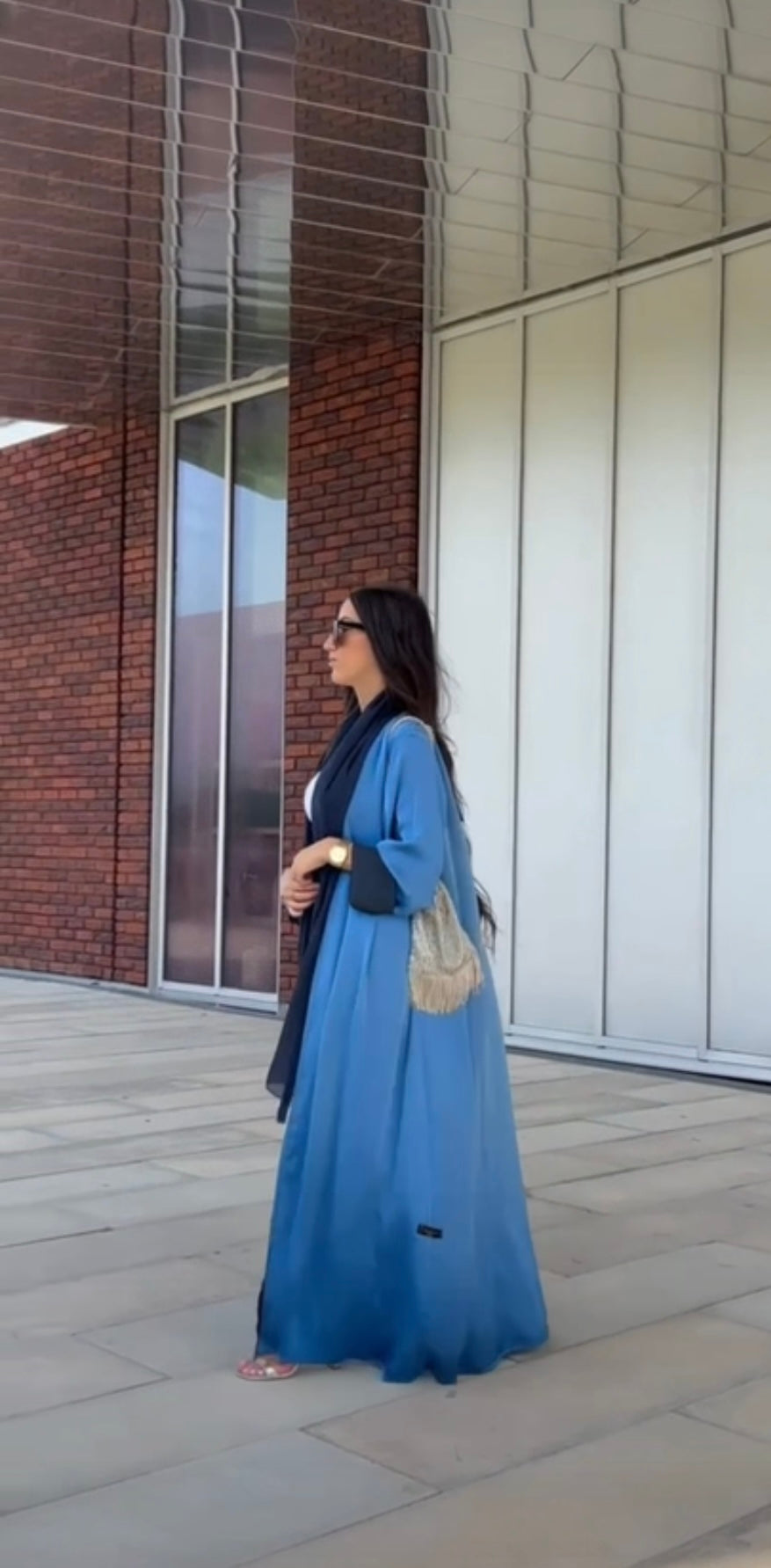 TWO BLUE ABAYA
