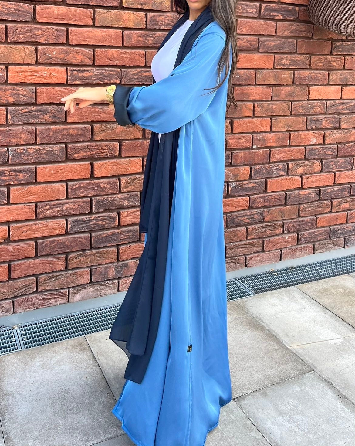 TWO BLUE ABAYA
