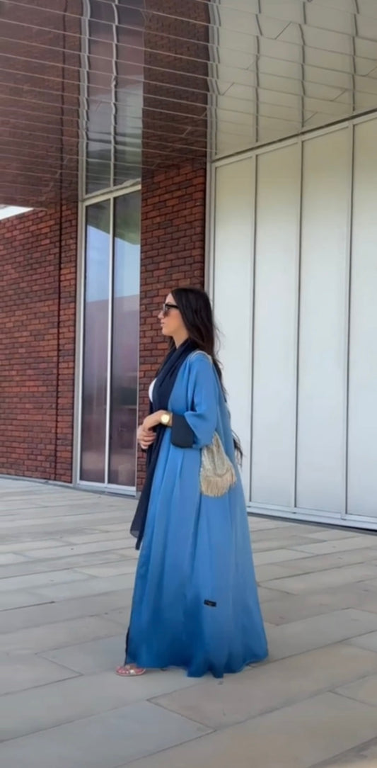 TWO BLUE ABAYA